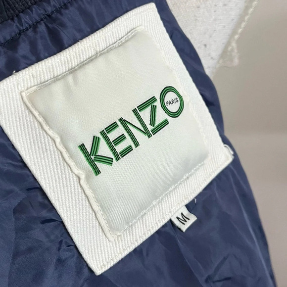 Kenzo Paris • Navy Blue Palm Tree Bomber Jacket - Picture 6 of 6